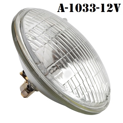 MILITARY WWII JEEP MB GPW A-1033 12 VOLT HEADLIGHT HEAD LIGHT HEADLAMP HEAD LAMP SEALED BEAM BULB INSERT GPA-13007