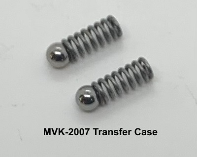 WWII JEEP PARTS, MVK-2007  SPRING - POPPET TRANSFER CASE A-966 & POPPET BALL 5599 - set of 2 MB GPW M.V.SPARES www.mvspares.com