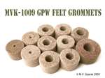 MILITARY WWII JEEP MB GPW FELT ENGINE / FIREWALL / BODY GROMMET SET MVK-1009