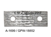 WWII JEEP, WWII JEEP PARTS, WWII JEEP BOND STRAP A-1699 GPW-18852 www.mvspares.com  ARMY JEEP PARTS