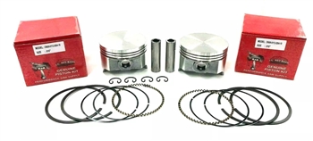 TWO 010" OVERSIZED PISTON & RINGS FITS ONAN ENGINES STD BORE B43 B48 P216 P218 P220 # 0112-0264-10