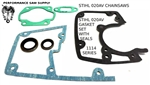 GASKET SET FITS STIHL 020AV SAWS GASKET SET WITH CRANKSHAFT SEALS