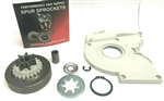 SPROCKET & COVER KIT FITS SOME STIHL 028 CHAIN SAWS WITH SPUR GEAR