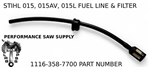 STIHL FUEL LINE & FILTER, REPLACES 1116-358-7700
