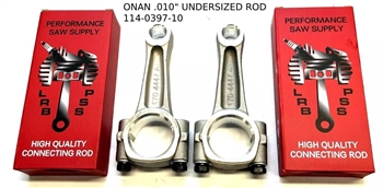 TWO .010" UNDERSIZED CONNECTING RODS FIT ONAN P218, P220 B48 BG48 # 114-0397-10