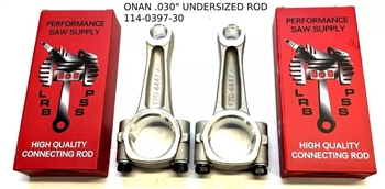 TWO .030" UNDERSIZED CONNECTING RODS FIT ONAN P218, P220 B48 BG48 # 114-0397-10