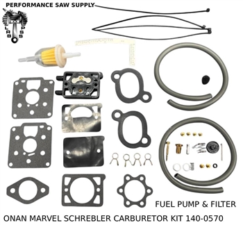 NEW ONAN MARVEL SCHEBLER CARBURETOR KIT 142-0570 FITS B43 B4G3 B48 B48G BF