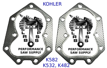 2 CYLINDER HEAD GASKETS FITS KOHLER K532, K582, K482 REPLACES PART # 48-041-13-S