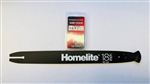 NEW OEM 18" HOMELITE BAR FREE CHAIN FITS 24 240SL 240HG 245 245SL 3/8" PITCH 64 DRIVE LINK CHAIN