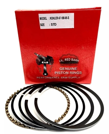 STANDARD CHROME MAHLE PISTON RINGS FITS KOHLER M14 K321 PART # 47-108-05-S