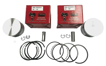 TWO NEW .030" PISTON KIT FITS KOHLER KT17, M18, MV16, MV18, 52-874-15-S,SHIP USA
