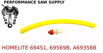 NEW HOMELITE SUPER 2, XL, XL2, 180 OIL LINE, CONNECTOR & DUCK BILL VALVE