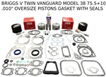 843805 .010" OVERSIZE PISTON GASKETS FIT BRIGGS & STRATTON VANGUARD ENGINE 38 CUBIC INCH SERIES