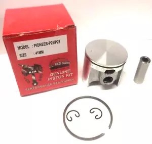 PISTON KIT FITS PIONEER P28, P-25, P-26, P-20, 41MM, REPLACES PART # 474350, NEW