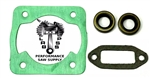 NEW CYLINDER & EXHAUST GASKETS 2 SEALS FIT PIONEER P50 P50S P51 P52 P60 P61 P62