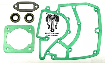 CYLINDER, EXHAUST GASKET & CRANKCASE GASKET WITH SEALS FITS PIONEER P38 FARMSAW