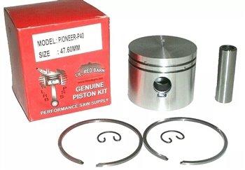 PISTON KIT FITS PIONEER P40, P41, P42, FARMSAW,FARMSAW II, 47.60MM DIAMETER, NEW