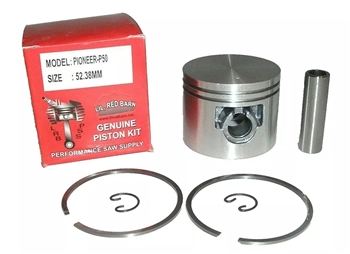 PISTON KIT FITS PIONEER P50, P50S, P51 52.38MM DIAMETER, NEW, REPLACES
