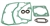 PIONNER P50, P51, P52 GASKET KIT & CRANKSHAFT SEALSP51 GASKET KIT