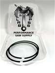 PISTON RING OEM THIN STYLE FITS PIONEER P50, P51, P52, PART # 474590, 507474590