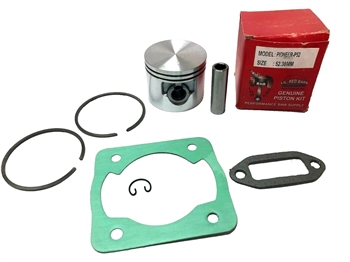 PISTON KIT FITS PIONEER P52, 52.38MM, CYLINDER & EXHAUST GASKETS, NEW USA SHIP