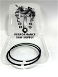 PISTON RING OEM THIN STYLE FITS PIONEER P50, P51, P52, PART # 474590, 507474590