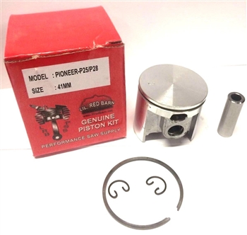 PISTON KIT FITS PIONEER P28, P-25, P-26, P-20, 41MM, REPLACES PART # 474350, NEW