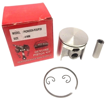 PISTON KIT FITS PIONEER P28, P-25, P-26, P-20, 41MM, REPLACES PART # 474350, NEW