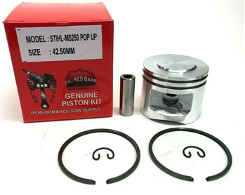 POP UP PISTON FITS STIHL MS250, 025, 42.5MM KIT ETRA POWER & COMPRESSION, NEW
