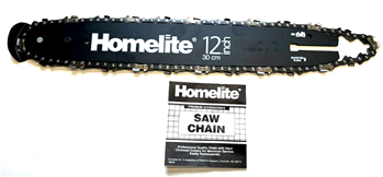 HOMELITE 12" BAR & CHAIN, .050, 48 DL, NEW