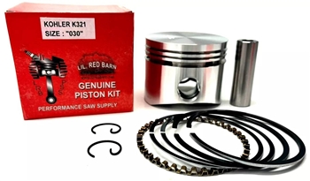 NEW .030" OVERSIZE PISTON KIT FITS KOHLER K321, M14, 14HP ENGINES # 47-874-15-S
