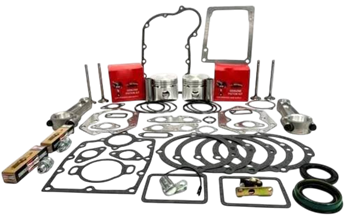 MASTER .010" OVERSIZE OVERHAUL KIT FITS KOHLER K582, 23 HP, PISTONS, VALVES, GASKET SET, RODS