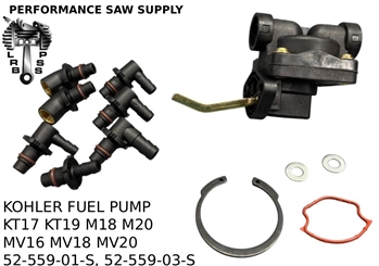 52-559-03-S, 52-559-01-S FUEL PUMP FITS KOHLER KT17 KT19 M18 M20 MV16 MV18 MV20