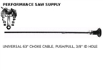 THROTTLE CONTROL PUSH-PULL 63" UNIVERSAL POSITIVE ACTION