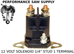 NEW 12 VOLT SOLENOID WITH 1/4" STUDS & 1 TERMINAL