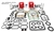 MASTER .010" ENGINE REBUILD KIT FITS OPPOSED TWIN CYLINDER BRIGGS & STRATTON 16HP-18HP