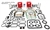 MASTER .020" ENGINE REBUILD KIT FITS OPPOSED TWIN CYLINDER BRIGGS & STRATTON 16HP-18HP