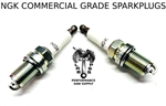2 NGK COMMERCIAL SPARK PLUGS FITS BRIGGS VANGUARD, INTEK V-TWIN, KOHLER COMAND, SV, 7000, KT OHV ENGINES