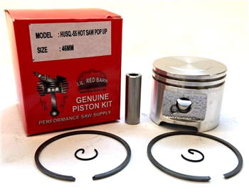 HOT SAW POP UP PISTON KIT FITS HUSQVARNA 55, 55 RANCHER 46MM, EXTRA COMPRESSION