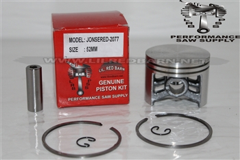 JONSERED 2077, 2083II PISTON KIT, 52MM, REPLACES PART # 503420802, HIGH QUALITY