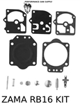 CARBURETOR KIT RB16 FITS MANY HOMELITE SUPER 2, XL, XL2 CHAINSAWS.