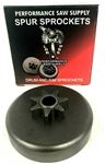 HOMELITE SUPER XL, XL 12 SPROCKET SPUR SPROCKET BEFORE SER# 1735838 .500" ID, 3/8" 7 TOOTH