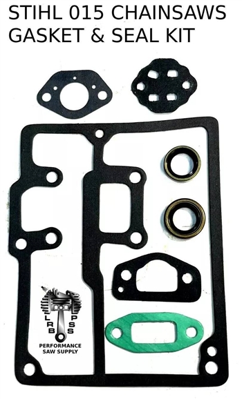 NEW GASKET KIT & SEALS WITH FUEL TANK GASKET FITS STIHL 015, 015AV, 015L SAWS