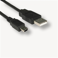 PC (USB) 2.0 Cable A-Male to Mini-B