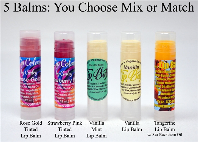 5 Balms You Choose Mix or Match