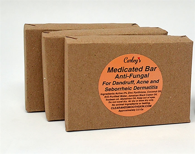 Medicated Natural Soap: Dandruff, Fungus & Dermatitis 3 Bars