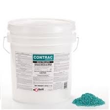 Bell Labs - CONTRAC Rodenticide, with the active ingredient, Bromadiolone, is a fresh tasting, highly compressed pelleted bait that holds up well, particularly in adverse or moist conditions. I
