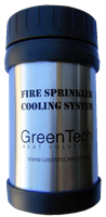 GreenTech Heat  fire sprinkler cooling system offers a margin of safety for conducting a heat treatment in rooms where fire sprinklers are present. The system is designed to allow a margin of extended working temperature while conducting a heat treatment.