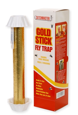 Catchmaster Gold Stick Fly Trap is perfect for those who prefer inconspicuous fly control. Use in homes, garages, offices, kitchens, laboratories, stables, barns and inside garbage cans or containers.