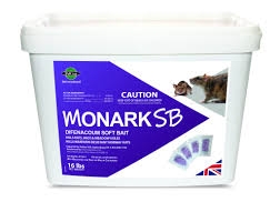 PelGarâ€™s Monark Soft Bait - is the FIRST difenacoum soft bait on the US market. Kills rats, including Warefarin resistant Norway rats, kills mice and meadow voles. Specifically formulated for your residential accounts. Palatable lard-based formula.
